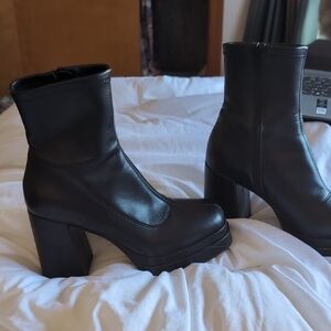 Target Black Heeled Boots for Women